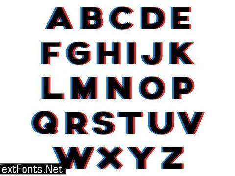 3D Effect Alphabet 122759