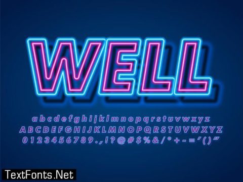 3d Pop Neon Text Effect