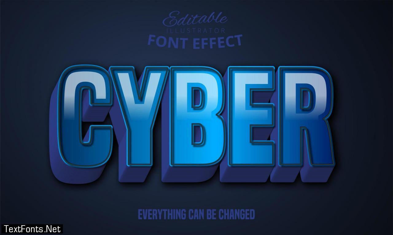 3d strong bold blue text effect