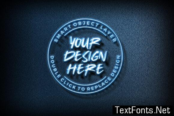 3d Text Effect Logo Mockup