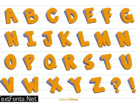 3D Vector Alphabet