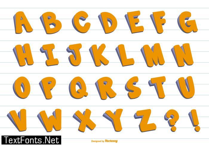 3D Vector Alphabet