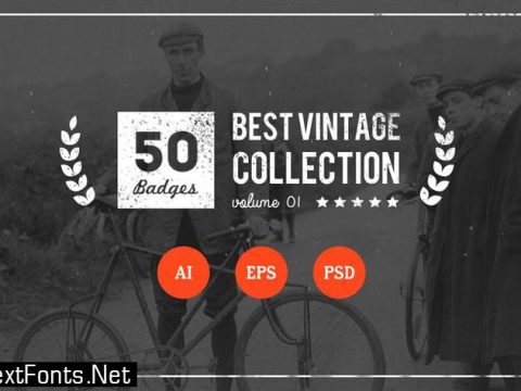 50 Retro Badges