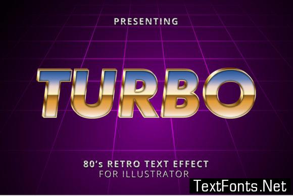 80s Text Effects for Illustrator