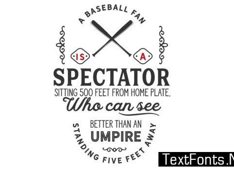 A Baseball Fan - Typography Graphic Templates