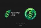 Abstract Leaf Colorful Logo Template