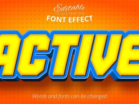 Active editable text effect