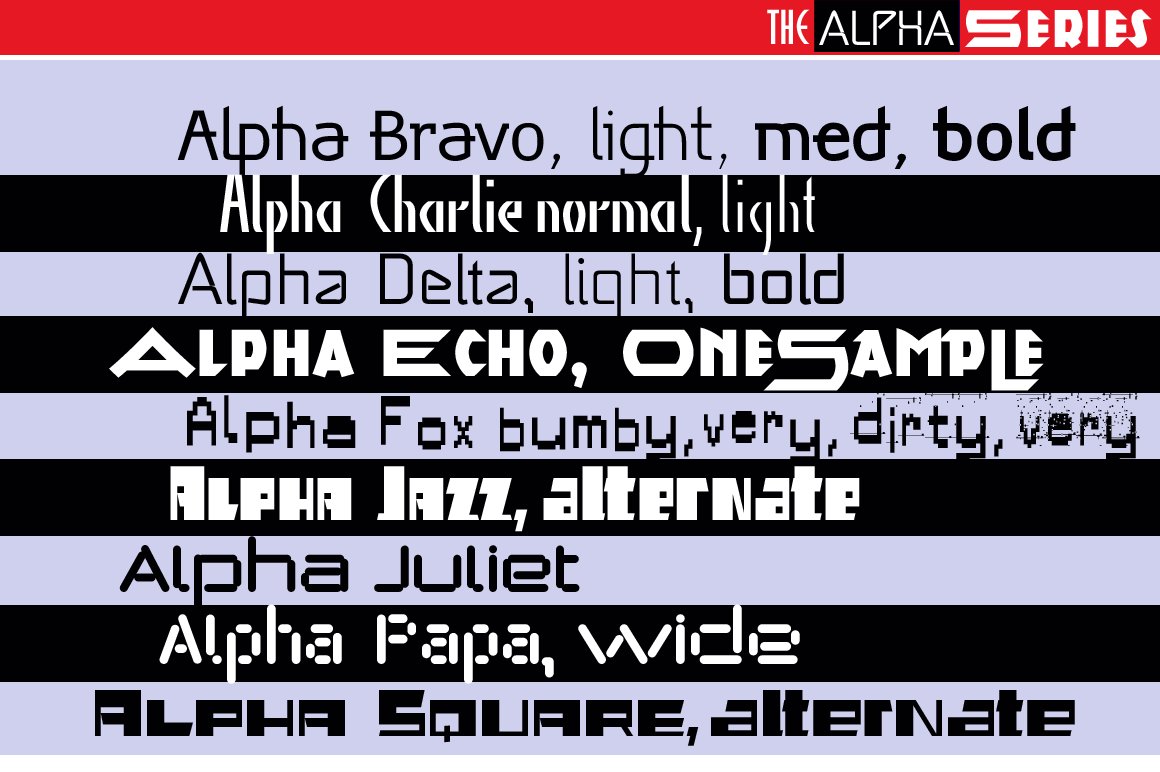 Alpha Series Font Collection 2075897