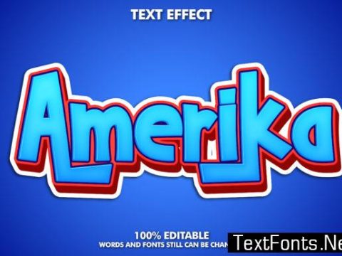 Amerika Text Effect