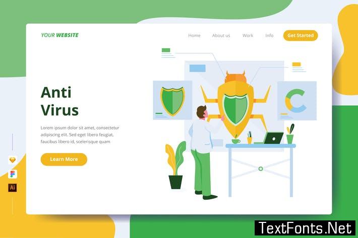 Anti Virus - Landing Page