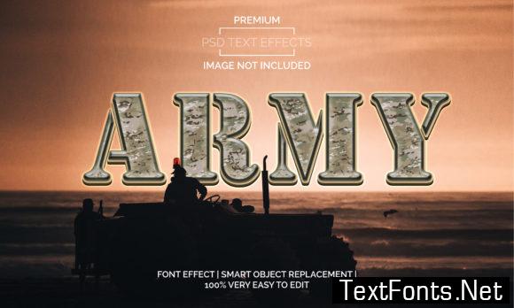 Army Text Effects Style Premium