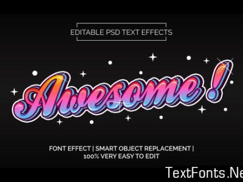 Awesome Text Effects Style Premium