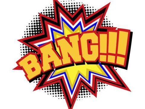 BANG comic text sound effect