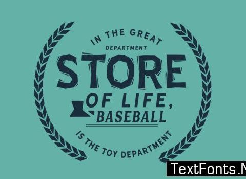 Baseball is the Toy Department - Typography Graphic Templates