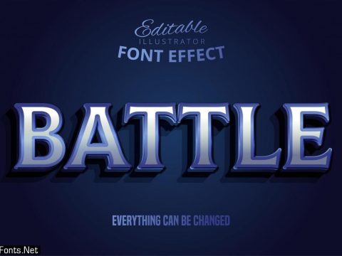 Battle Cinematic Text Effect