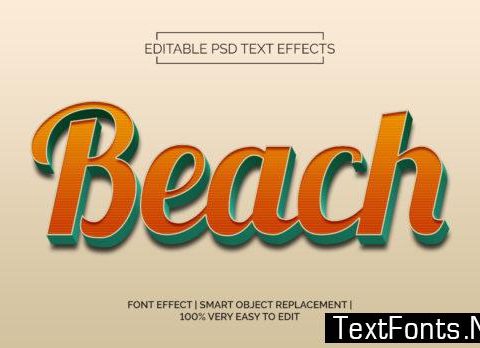 BEACH TEXT EFFECTS STYLE