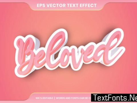 Beloved Text Effect Style