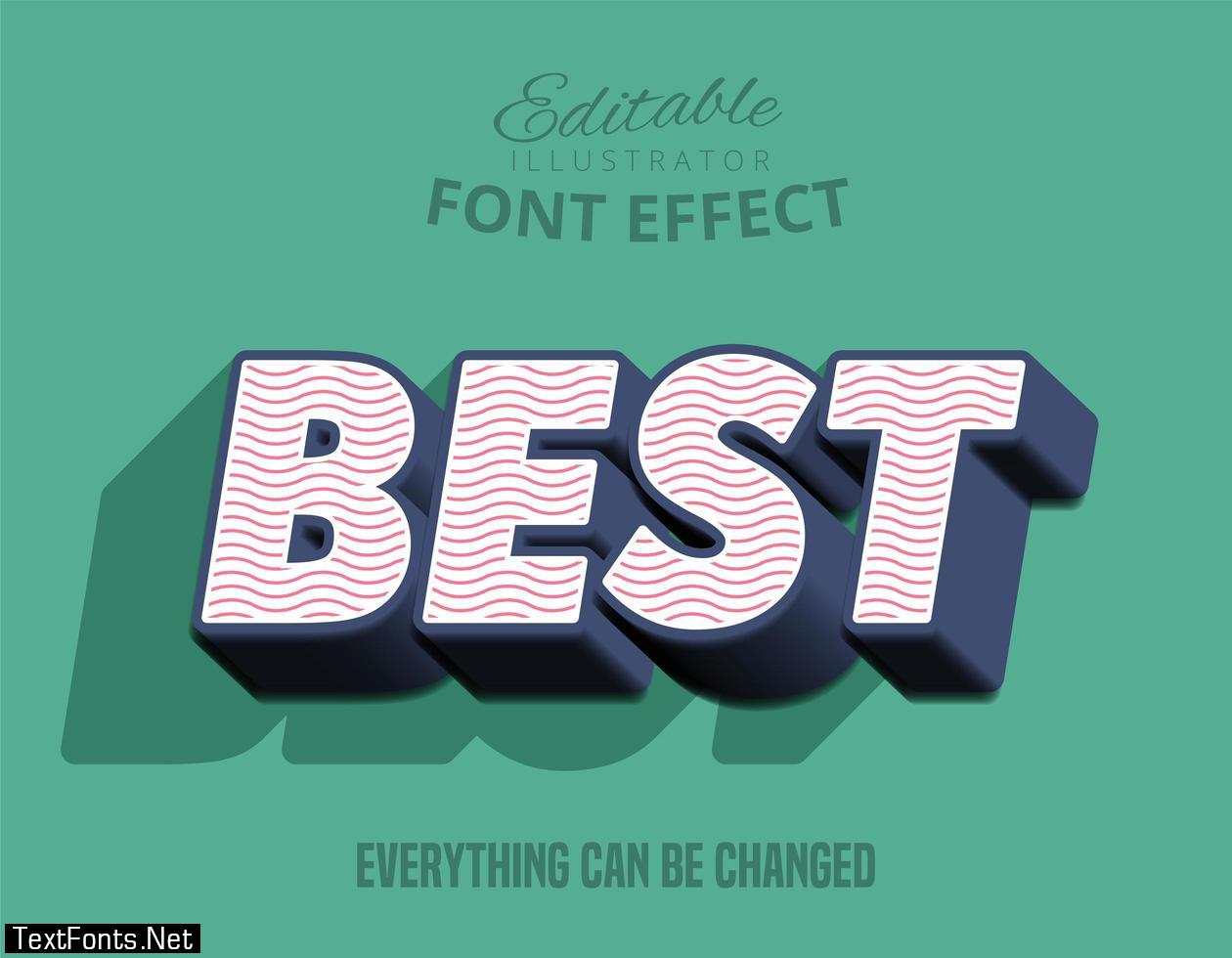 Best 3d raised text effect