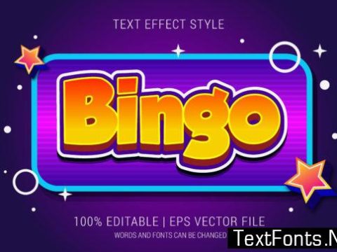 Bingo Text Effects Style