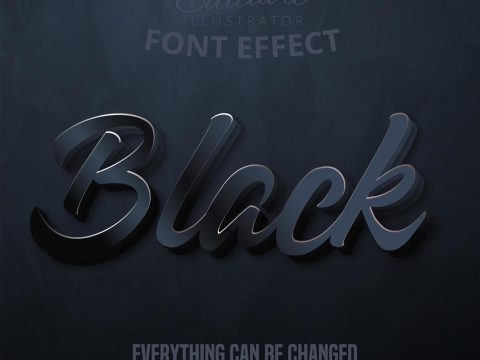 Black text font effect 692635