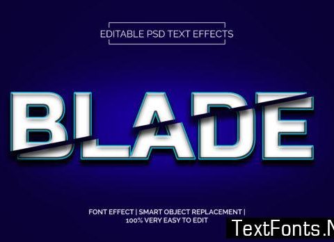 Blade Text Effects Style Premium