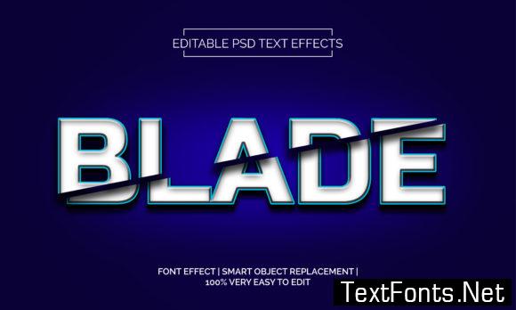 Blade Text Effects Style Premium