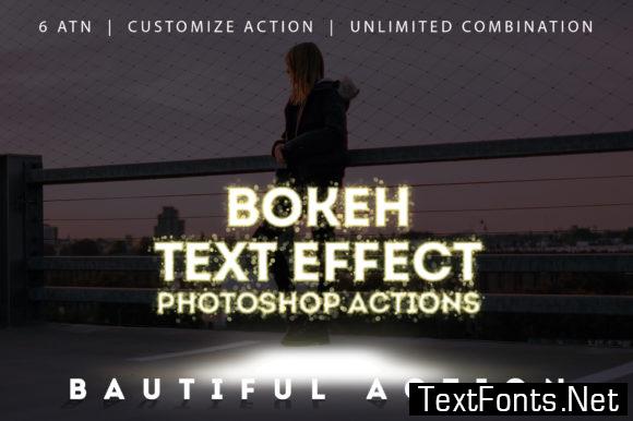 Bokeh Text Effect Photoshop Actions