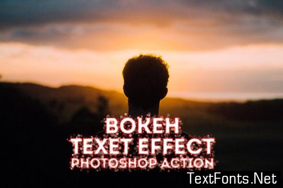 Bokeh Text Effect Photoshop Actions