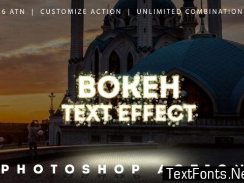 Bokeh Text Effect Photoshop Actions