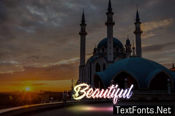 Bokeh Text Effect Photoshop Actions