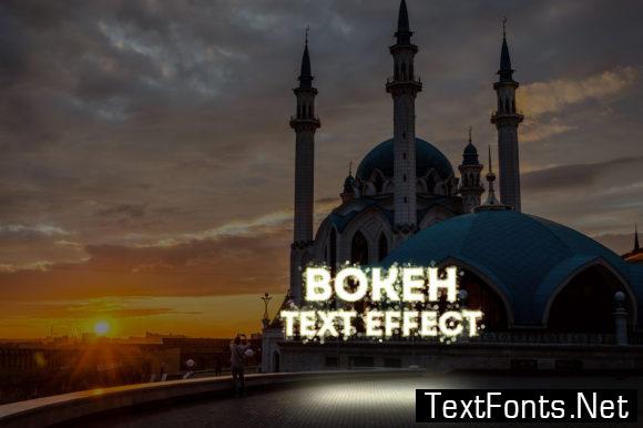 Bokeh Text Effect Photoshop Actions