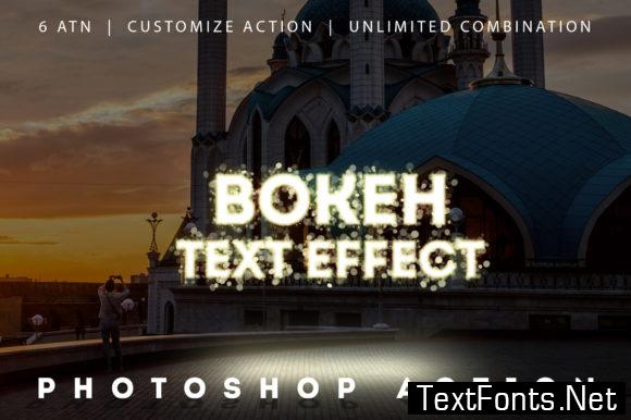 Bokeh Text Effect Photoshop Actions