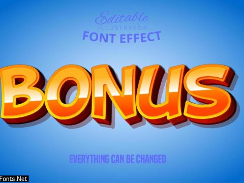 Bonus Orange Text Effect