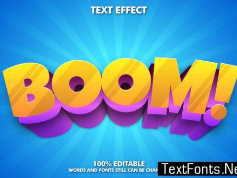 Boom Text Effect