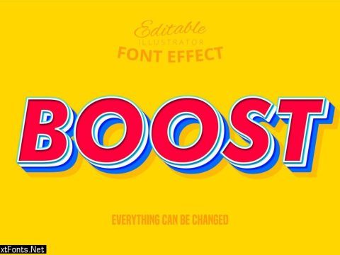 Boost Text, Editable Text Effect