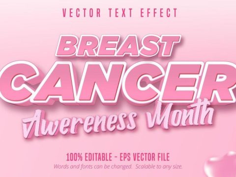 Breast cancer awareness month text