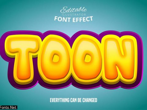 Bright Toon Text Effect