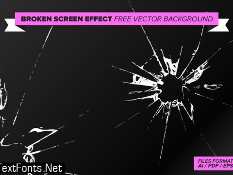 Broken Screen Effect Free Vector Background