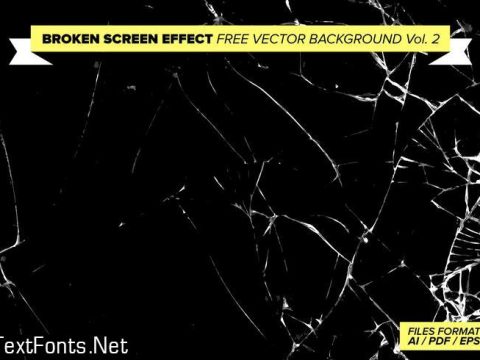 Broken Screen Effect Free Vector Background Vol. 2