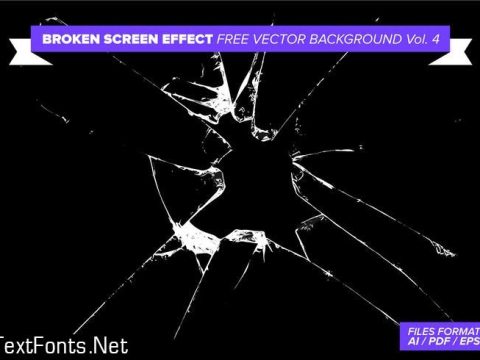 Broken Screen Effect Free Vector Background Vol. 4