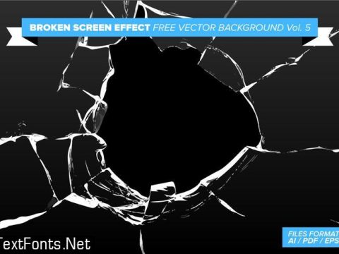 Broken Screen Effect Free Vector Background Vol. 5