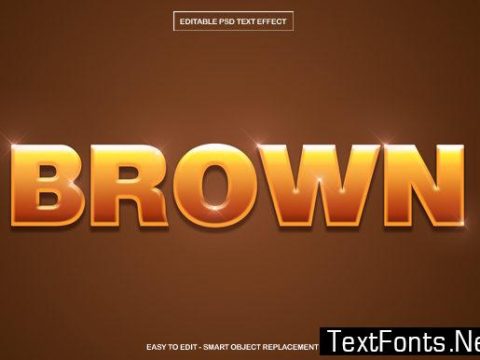 Brown Text Effect in Adobe Photoshop