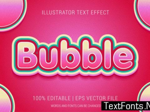 Bubble Text Effect Style