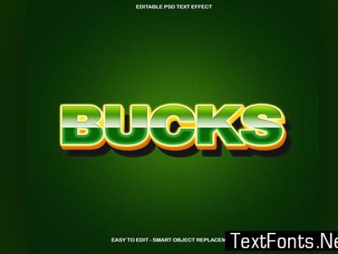 Bucks Text Effect