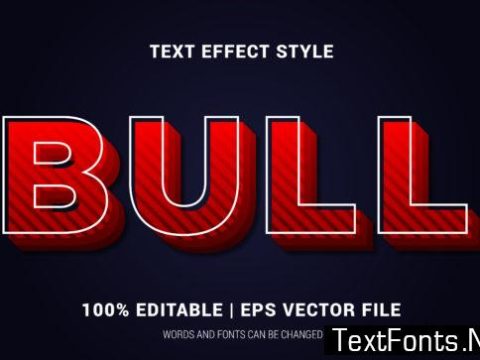 Bull Text Effects Style