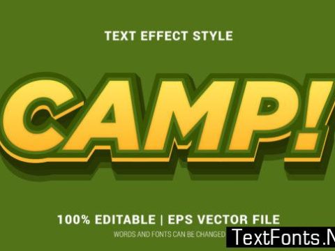 Camp Text Effects Style