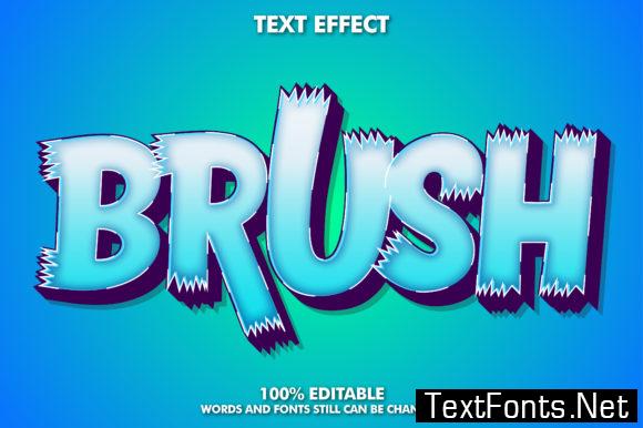 Cartoon Text Effect - Brush