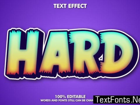 Cartoon Text Effect - Hard