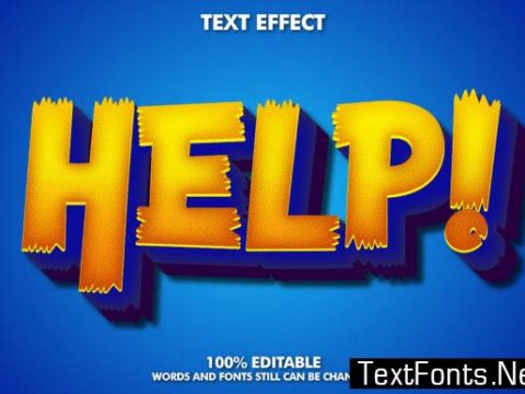 Cartoon Text Effect - Help