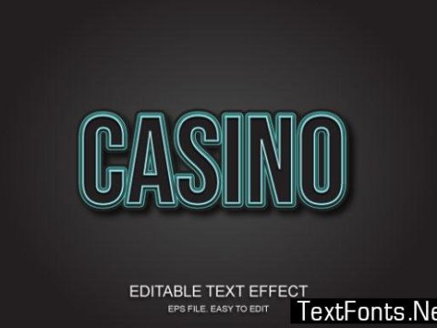 Casino Text Effect